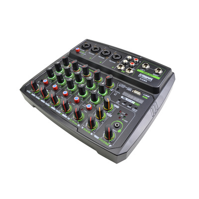 6 Channel Mixer with Bluetooth, USB and Echo