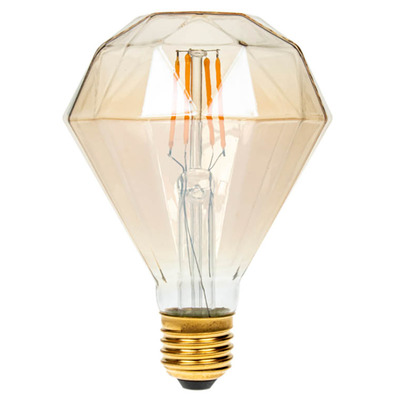 Dimmable LED Diamond Gold Filament Lamp 4W ES