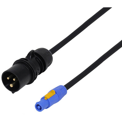 16A Male to Powercon 2.5mm Titanex Rubber Cable - 5m