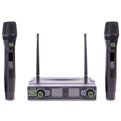 UHF Dual Channel Wireless Handheld Microphone System