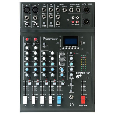 6 Channel PA Mixer with Effects & Bluetooth