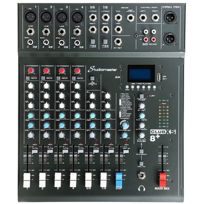 8 Channel PA Mixer with Effects & Bluetooth